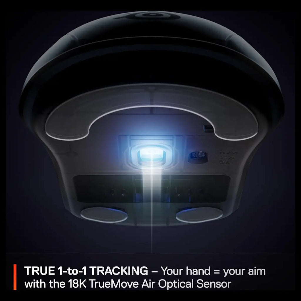 SteelSeries Rival 3 Wireless Gen 2 Gaming Mouse, 2.4GHz and Bluetooth, 18000 DPI TrueMove Air Optical Sensor, 60 Million Click Durability, 100% PTFE Feet, White 62524