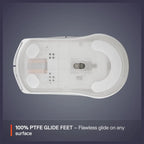 SteelSeries Rival 3 Wireless Gen 2 Gaming Mouse, 2.4GHz and Bluetooth, 18000 DPI TrueMove Air Optical Sensor, 60 Million Click Durability, 100% PTFE Feet, White 62524