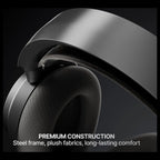 SteelSeries Arctis Nova 7P Wireless Gen 2 Gaming Headset, 50H+ Battery, Neodymium Magnetic Drivers, 2.4GHz and Bluetooth, PS5/PS4/PC/Switch 1/2/Mobile, Black 61744