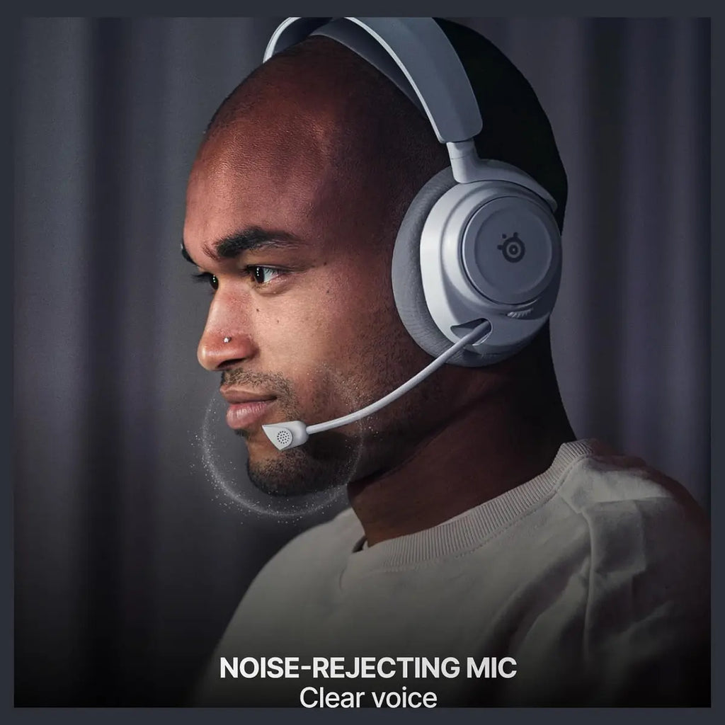 SteelSeries Arctis Nova 7P Wireless Gen 2 Gaming Headset, Real-Time App Control, 50+Hr Battery, Neodymium Magnetic Drivers, 2.4GHz and Bluetooth, USB-C Dongle, White 61745