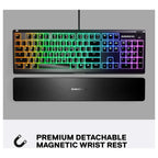 SteelSeries Apex 3 Water Resistant RGB Gaming Keyboard - 64795 - Whisper Quiet Gaming Switch - English US