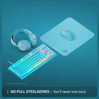 SteelSeries QcK Cloth Gaming Mouse Pad, Exclusive Micro-Woven Surface, Optimized for Optical and Laser Sensors, Maximum Control, Size M, Aqua 63459