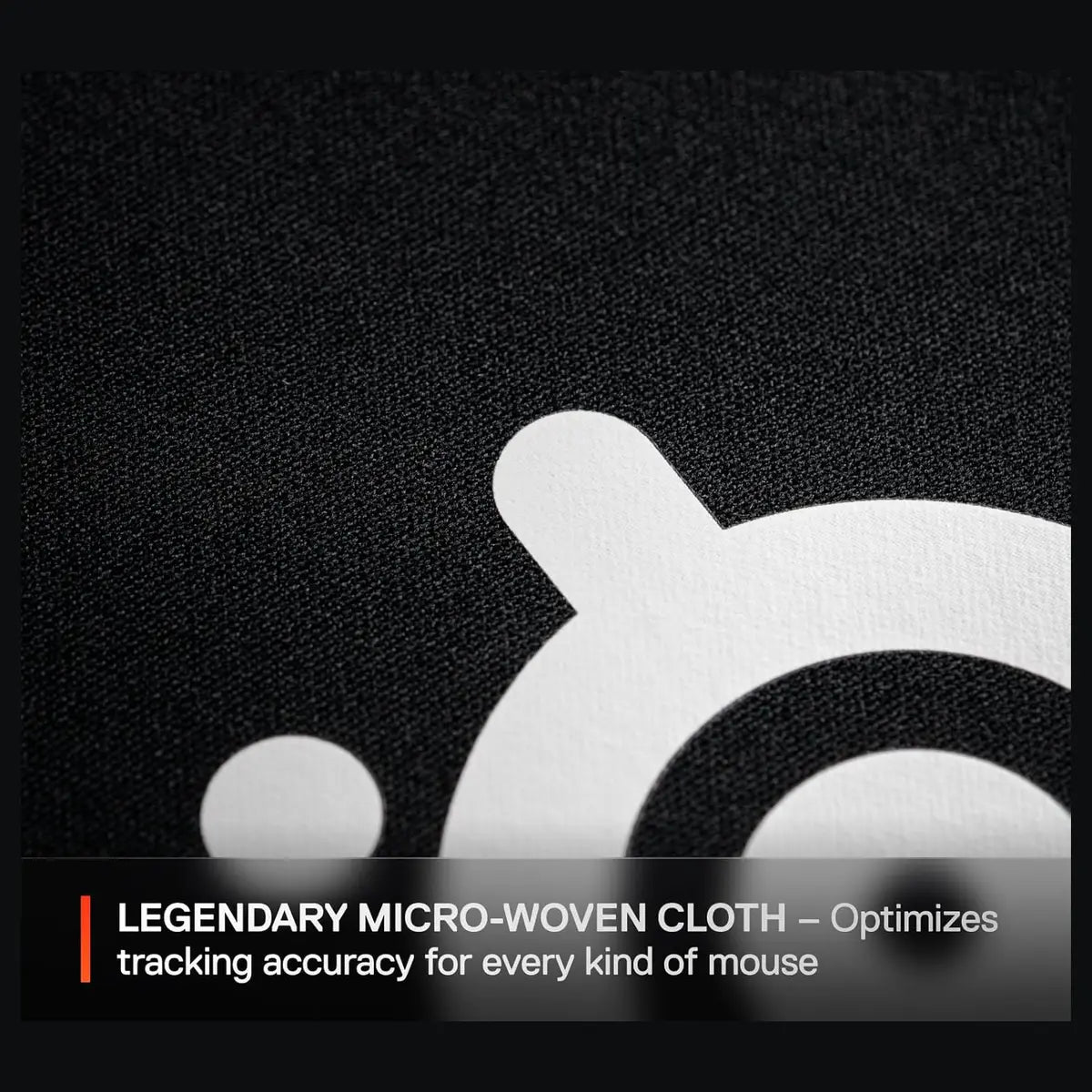 SteelSeries QcK Medium Gaming Mousepad, Micro-Woven Cloth Surface, Non-Slip Rubber Base, Optimized for Optical and Laser Sensors, 320mm x 270mm x 2mm, Black 63004
