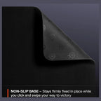SteelSeries QcK Medium Gaming Mousepad, Micro-Woven Cloth Surface, Non-Slip Rubber Base, Optimized for Optical and Laser Sensors, 320mm x 270mm x 2mm, Black 63004