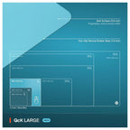 SteelSeries QcK Cloth Gaming Mouse Pad, Exclusive Micro-Woven Surface, Optimized for Gaming Sensors, Maximum Control, Large, Aqua 63462