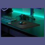 SteelSeries QcK Heavy Large Gaming Mouse Pad, Micro-Woven Cloth Surface, Extra Thick Non-Slip Rubber Base, 450mm x 400mm x 6mm, Black 63008
