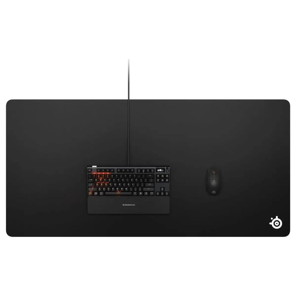 SteelSeries QcK 3XL Gaming Mousepad, 2-Zone RGB Dynamic Lighting, Micro-Woven Canvas Surface, Non-Slip Rubber Base, 1220x590x3mm, 63842