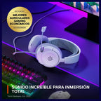 SteelSeries Arctis Nova 1 Multi-System Gaming Headset, Hi-Fi Drivers, 360 Degree Spatial Audio, AI-Powered Noise-Cancelling Mic, 3.5mm Jack, White 61607