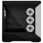 Lian Li Vector V100R ATX Mid-Tower PC Case, 4x120mm ARGB PWM Fans, LED RGB Strip, Tempered Glass Display Platform, 415mm GPU Support, 360mm Radiator Support, Black, V100RX