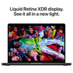 Apple MacBook Pro 14, Apple M5 10-Core Chip, 16GB Unified RAM, 512GB SSD, 14.2" 3024x1964 Liquid Retina XDR 120Hz, 10-Core GPU, Wi-Fi 6E, Bluetooth 5.3, macOS, Space Black, MDE04