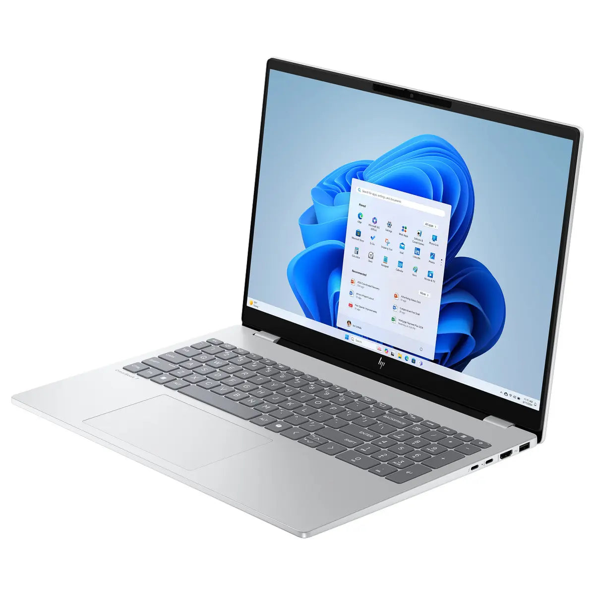 HP OmniBook 7 16-AZ0097NR Laptop, Intel Core 9 270H, Intel Graphics, 32GB DDR5 RAM, 2TB PCIe Gen4 NVMe SSD, 16" 2.5K 60-240Hz IPS 500 Nits 100% sRGB, Windows 11 Home, Glacier Silver Aluminum