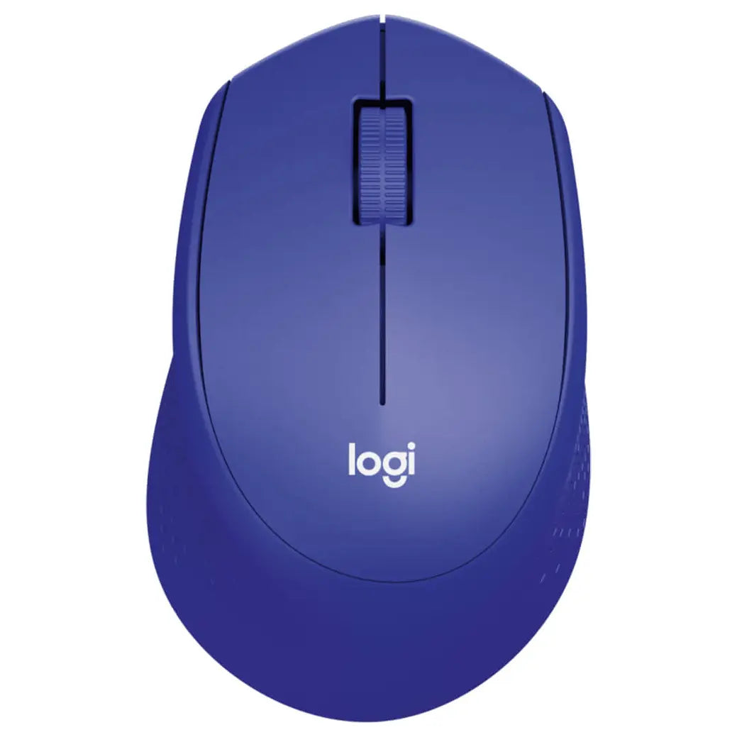 Logitech M331 Silent Wireless Mouse, SilentTouch Technology, 1000 DPI, 3 Buttons, Blue