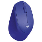 Logitech M331 Silent Wireless Mouse, SilentTouch Technology, 1000 DPI, 3 Buttons, Blue