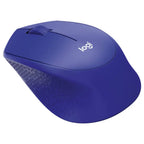 Logitech M331 Silent Wireless Mouse, SilentTouch Technology, 1000 DPI, 3 Buttons, Blue