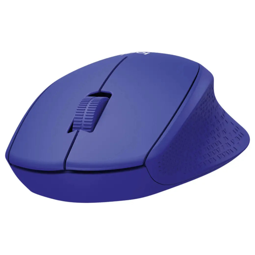 Logitech M331 Silent Wireless Mouse, SilentTouch Technology, 1000 DPI, 3 Buttons, Blue