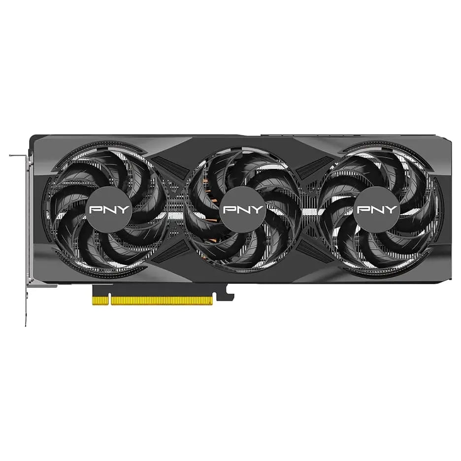 PNY NVIDIA GeForce RTX 5070 Ti OC Triple Fan Graphics Card, 16GB GDDR7 256-Bit, Boost Speed 2572MHz, PCIe 5.0, HDMI and DP 2.1, 2.98-Slot, Blackwell Architecture, DLSS 4, Black