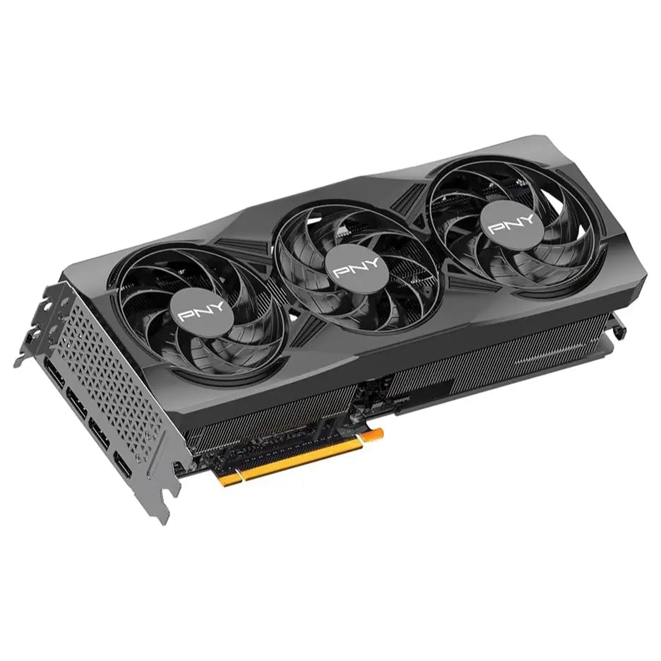 PNY NVIDIA GeForce RTX 5070 Ti OC Triple Fan Graphics Card, 16GB GDDR7 256-Bit, Boost Speed 2572MHz, PCIe 5.0, HDMI and DP 2.1, 2.98-Slot, Blackwell Architecture, DLSS 4, Black