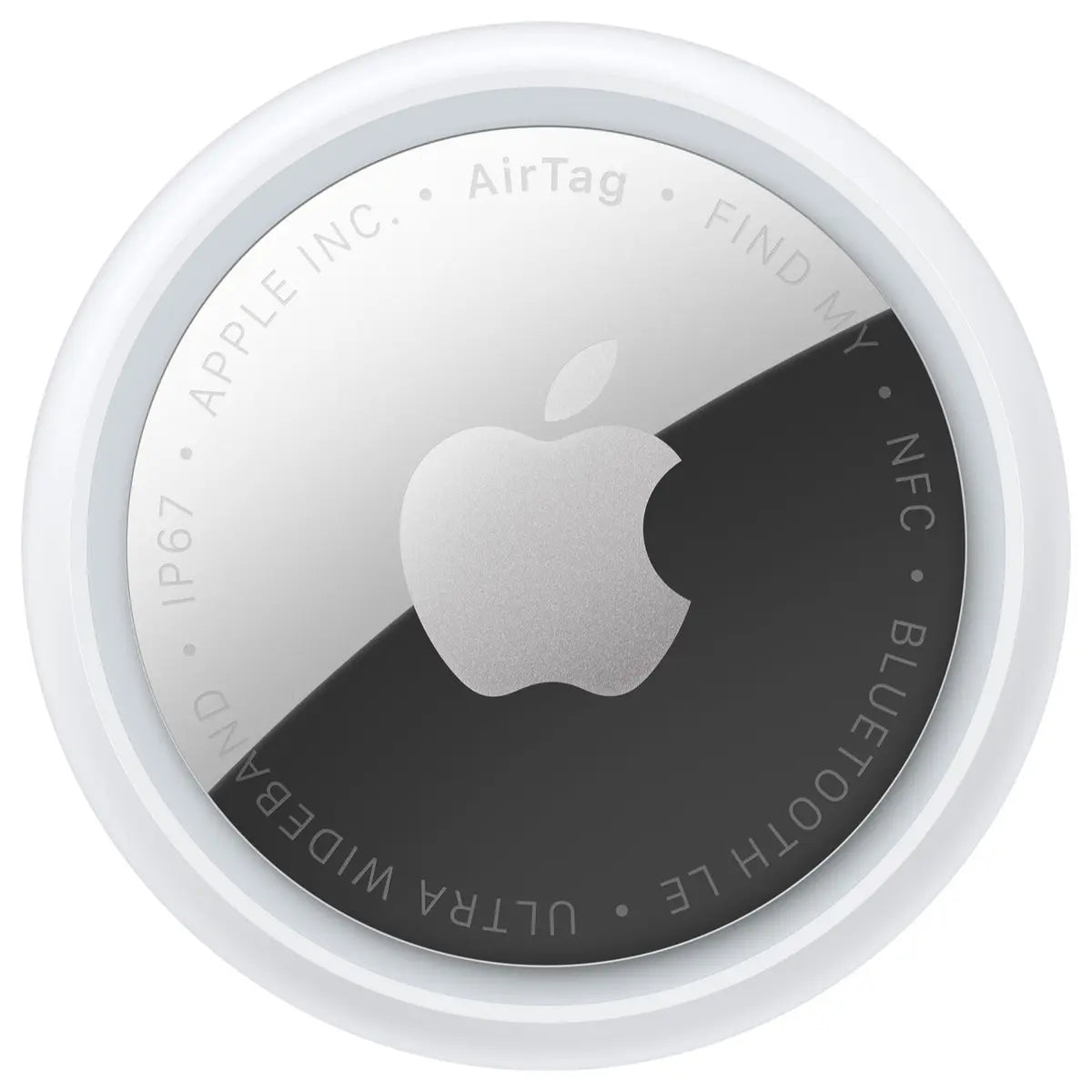 Apple AirTag 2nd Gen, Single, Ultra Wideband Chip, Improved Precision Finding Range, Find My Network, Works with Find My App, MFE94