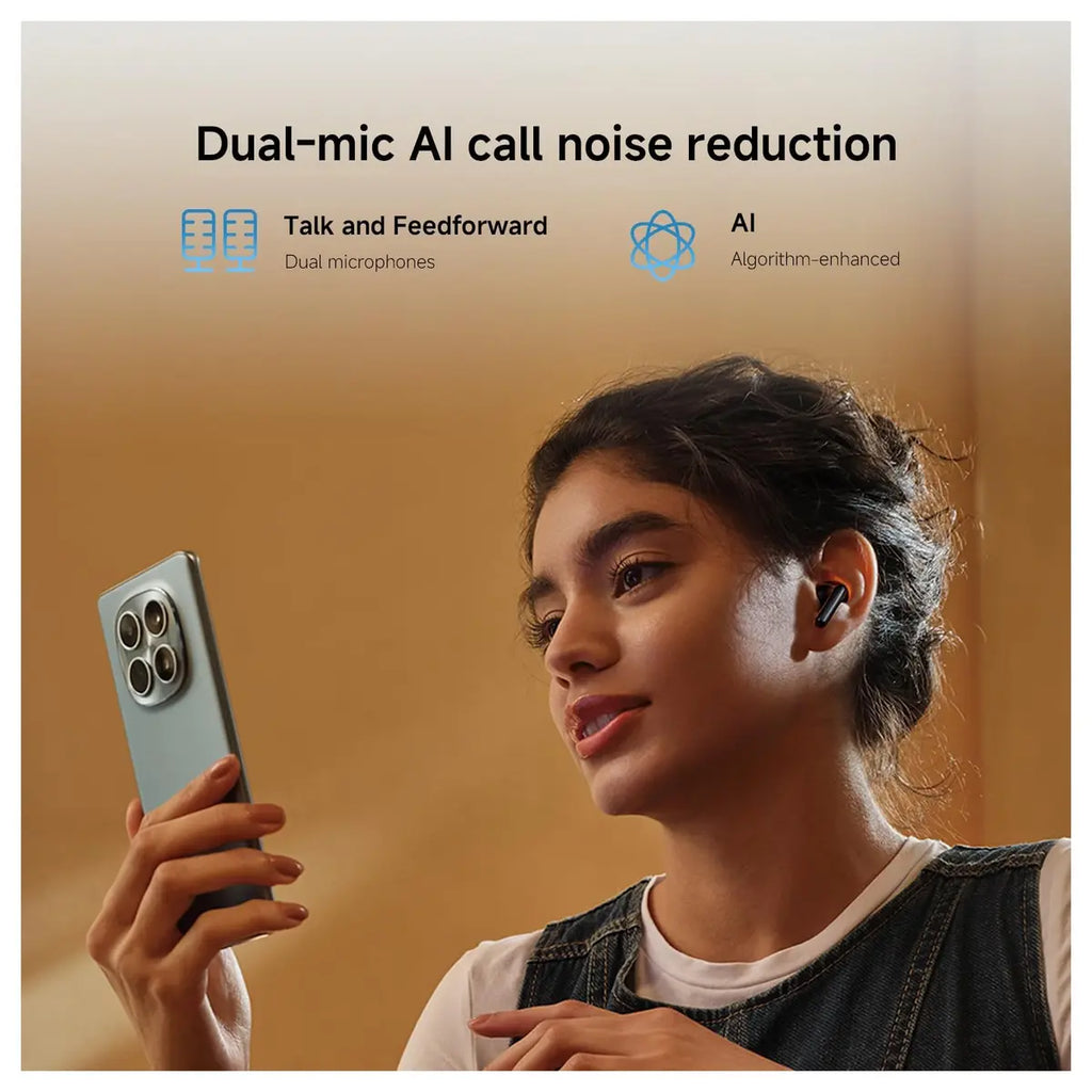 Redmi Buds 8 Active Wireless Earphones, Semi-in-Ear Open-Fit, 14.2mm Titanium Diaphragm Drivers, Bluetooth 5.4, 37H Battery Life, Dual Mic AI Noise Cancellation, Google Fast Pair, White