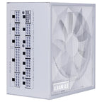 Lian Li SX1200P Platinum Compact ATX Form Factor 1200W Power Supply, ATX 3.1 and PCIE 5.1 Ready, 12V-2x6 Cable, Full Modular, 140mm Fan, White, SX1200P.W