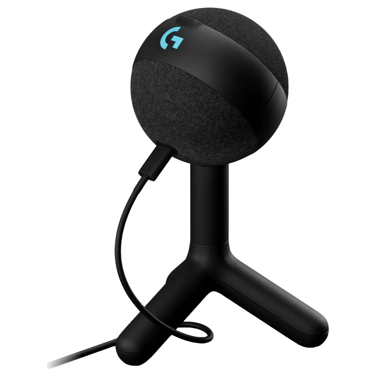Logitech G Yeti Orb Condenser RGB Gaming Microphone with LIGHTSYNC, USB Plug and Play, Cardioid, for PC and Mac, Black, 988-000551