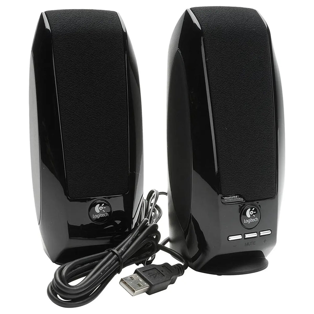 Logitech S150 Digital USB PC Multimedia Speakers, 1.2W, USB, Black, 980-000029
