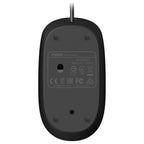 Rapoo N200 Wired Mouse, Ambidextrous Design, 1000 DPI Sensor, Frosted Anti-Slip Cover, Black