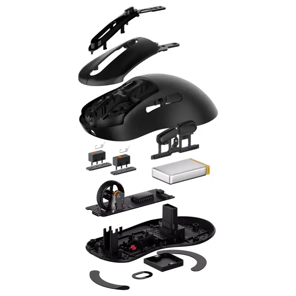 Rapoo VT9 PRO 4K Wireless Gaming Mouse, PAW 3398 Sensor, 26000 DPI, Up To 8000Hz Polling Rate, 0.125ms Response Time, 10 Programmable Buttons, Up To 180h Battery, Black