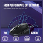 Rapoo V30L Gaming Mouse, PAW 3311 Sensor, 400 To 12000 DPI, 300 IPS, 35G Acceleration, 1 Plus 9 Programmable Buttons, 79g, Black