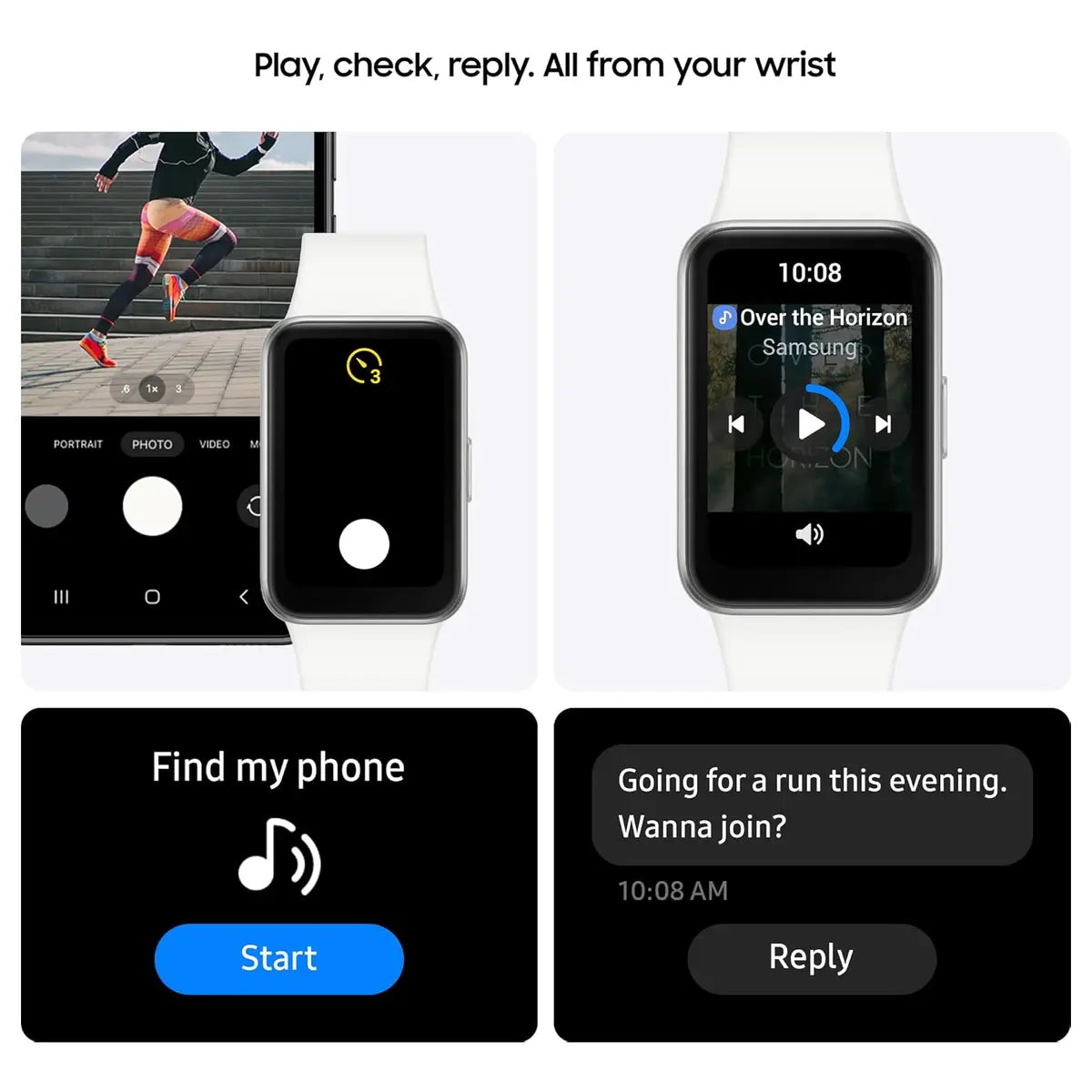 Samsung Galaxy Fit3 Smart Watch, 1.6" AMOLED Display, Up To 13 Days Battery, 100 Plus Workouts, Sleep and Blood Oxygen Monitoring, Silver