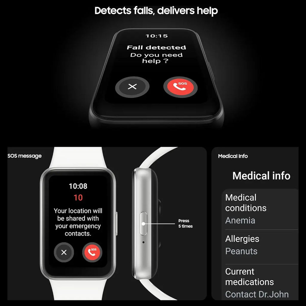 Samsung Galaxy Fit3 Smart Watch, 1.6" AMOLED Display, Up To 13 Days Battery, 100 Plus Workouts, Sleep and Blood Oxygen Monitoring, Silver