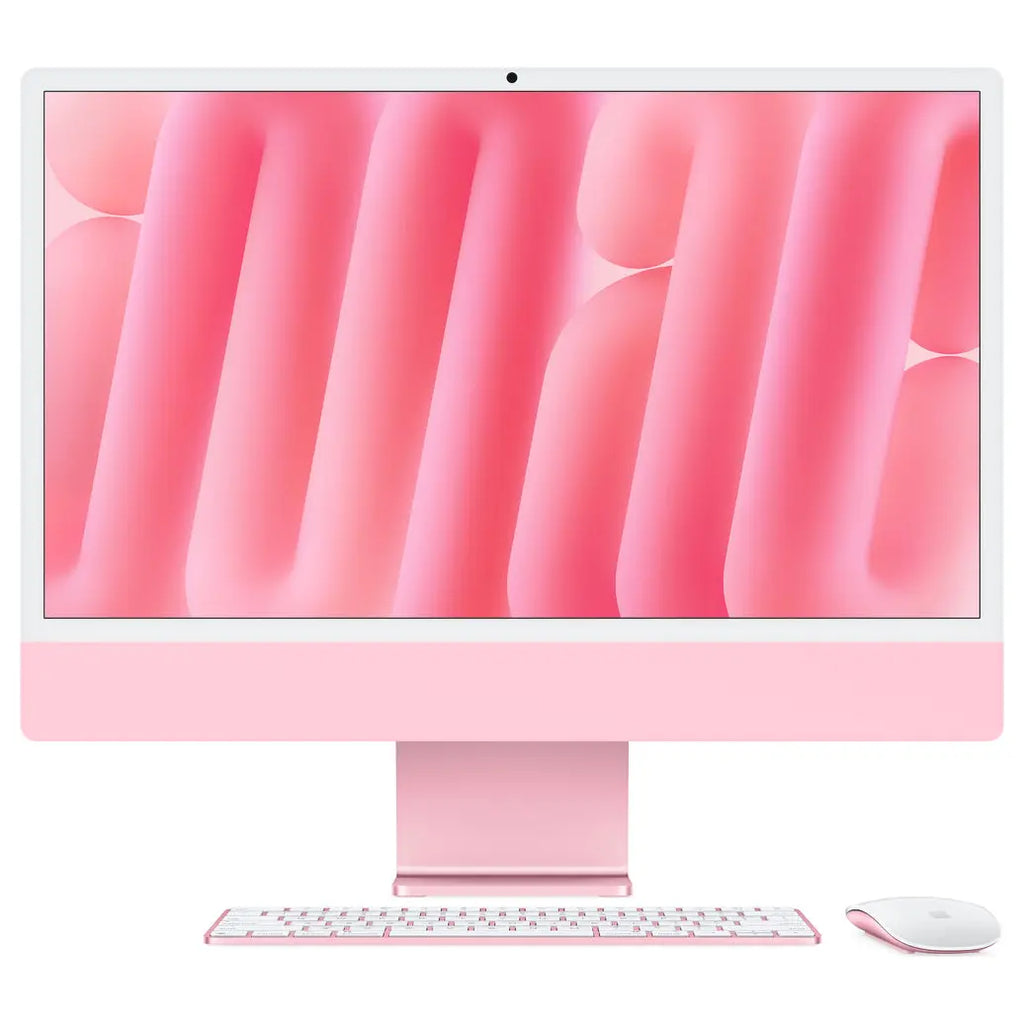 Apple 24" iMac With M4 Chip, 10-Core CPU and 10-Core GPU, 16GB Unified RAM, 256GB SSD, 24" 4480 x 2520 Retina Display, Wi-Fi 6E and Bluetooth 5.3, 4 x Thunderbolt 4, macOS With Apple Intelligence, Pink, MWV43