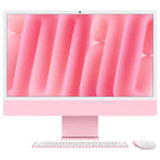 Apple 24" iMac With M4 Chip, 10-Core CPU and 10-Core GPU, 16GB Unified RAM, 256GB SSD, 24" 4480 x 2520 Retina Display, Wi-Fi 6E and Bluetooth 5.3, 4 x Thunderbolt 4, macOS With Apple Intelligence, Pink, MWV43