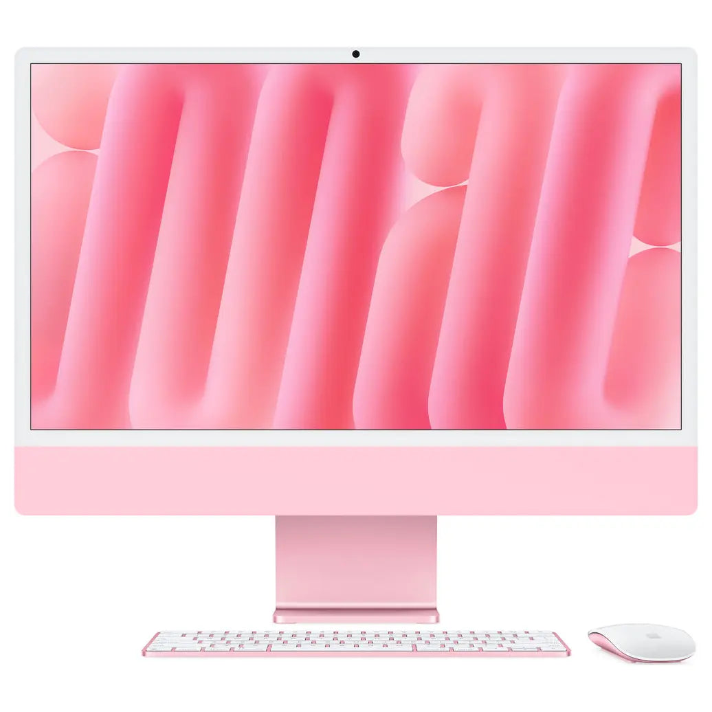 Apple 24" iMac With M4 Chip, 10-Core CPU and 10-Core GPU, 16GB Unified RAM, 256GB SSD, 24" 4480 x 2520 Retina Display, Wi-Fi 6E and Bluetooth 5.3, 4 x Thunderbolt 4, macOS With Apple Intelligence, Pink, MWV43