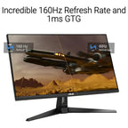 Asus Tuf Gaming VG27UQ1A Gaming Monitor, 27 Inch 4K 3840x2160, HDR, 160Hz, ELMB Sync, Fast IPS, 1ms Response Time, 95% DCI-P3, AMD FreeSync Premium, NVIDIA G-Sync Compatible