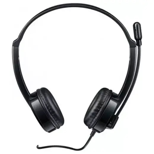 Rapoo H120 USB Stereo Headset, USB Digital Audio, Noise-Reduction Adjustable Rotary Mic, In-Line Controller, Plug-and-Play, Black
