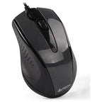 A4Tech N-500FS Wired Silent Mouse, 1200 DPI, 4-Way Wheel, 2X-Button, Glossy Grey