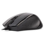A4Tech N-500FS Wired Silent Mouse, 1200 DPI, 4-Way Wheel, 2X-Button, Glossy Grey