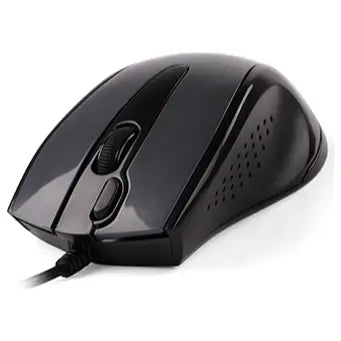 A4Tech N-500FS Wired Silent Mouse, 1200 DPI, 4-Way Wheel, 2X-Button, Glossy Grey