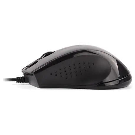 A4Tech N-500FS Wired Silent Mouse, 1200 DPI, 4-Way Wheel, 2X-Button, Glossy Grey