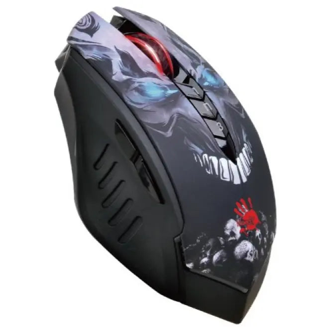 Bloody R80 Plus 2.4G Wireless Gaming Mouse, BC3332-S Gaming Engine 100-5000 CPI, 0.2ms Key Response 125/250/500Hz, 25g 150ips, Skull