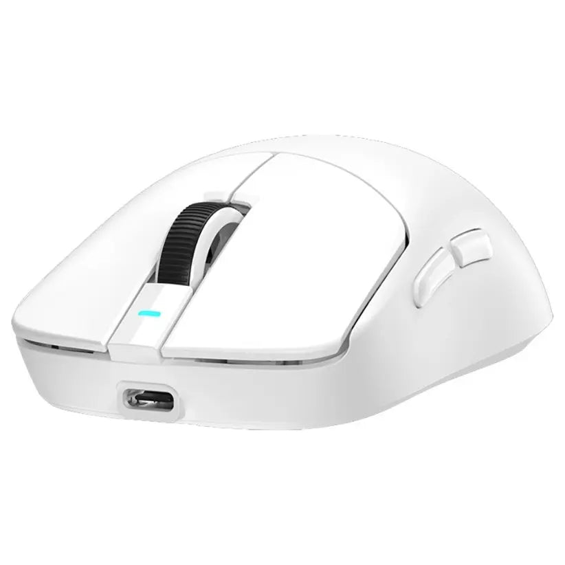 Bloody R77 Ultra Dock Dual Mode Wireless Gaming Mouse, Alpha Sensor 20000 CPI, 350 IPS, 40 G, 300mAh 75H, 64g, White