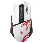 Bloody R36 Ultra Naraka Dual Mode Wireless Gaming Mouse, 2.4GHz and USB, Alpha 12K Engine, 12,000 CPI, 75H Play Time, 89g