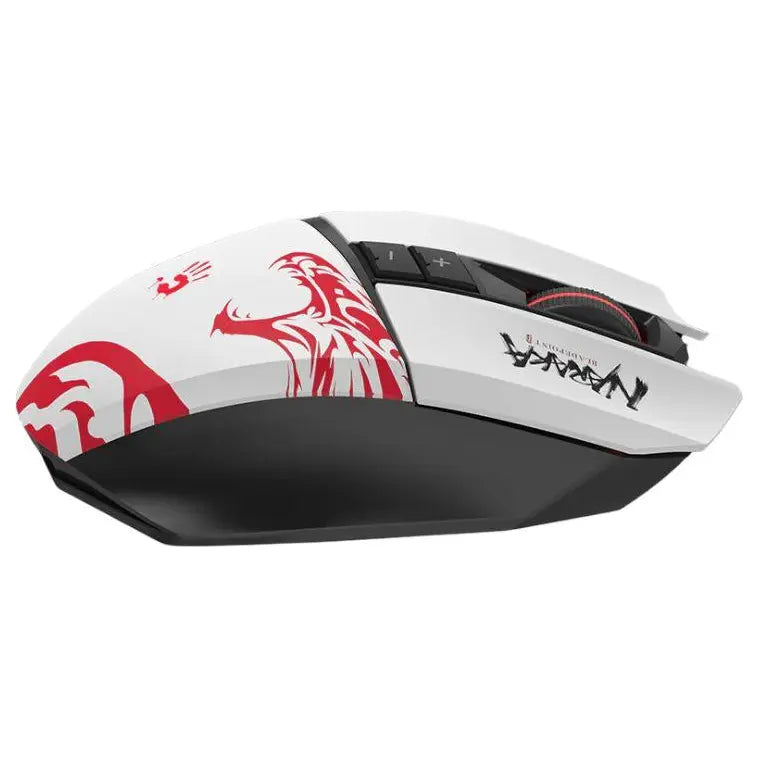 Bloody R36 Ultra Naraka Dual Mode Wireless Gaming Mouse, 2.4GHz and USB, Alpha 12K Engine, 12,000 CPI, 75H Play Time, 89g