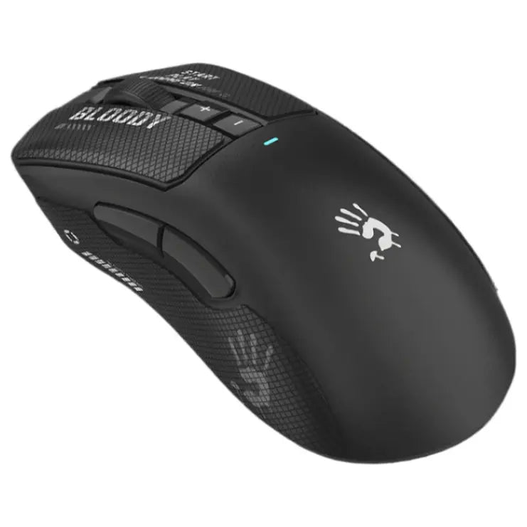 Bloody R73 Pro Dual Mode Wireless Gaming Mouse, PAW3395 Pro Sensor, 26000 CPI, 1000Hz, 1ms Wireless Transmission, 80 Hours Play Time, Black