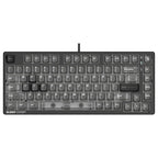 Bloody MS76 Hall Effect Magnetic Gaming Keyboard, Rapid Trigger, True Analog Input, Adjustable Actuation 0.1mm-3.5mm, 82 Key RGB, Wired, Stellar Black