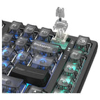 Bloody MS76 Hall Effect Magnetic Gaming Keyboard, Rapid Trigger, True Analog Input, Adjustable Actuation 0.1mm-3.5mm, 82 Key RGB, Wired, Stellar Black