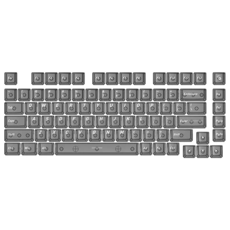 Bloody MS76 Hall Effect Magnetic Gaming Keyboard, Rapid Trigger, True Analog Input, Adjustable Actuation 0.1mm-3.5mm, 82 Key RGB, Wired, Stellar Black