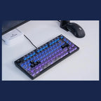 Bloody MS76 Hall Effect Magnetic Gaming Keyboard, Rapid Trigger, True Analog Input, Adjustable Actuation 0.1mm-3.5mm, 82 Key RGB, Wired, Stellar Black