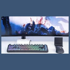 Bloody MS76 Hall Effect Magnetic Gaming Keyboard, Rapid Trigger, True Analog Input, Adjustable Actuation 0.1mm-3.5mm, 82 Key RGB, Wired, Stellar Black